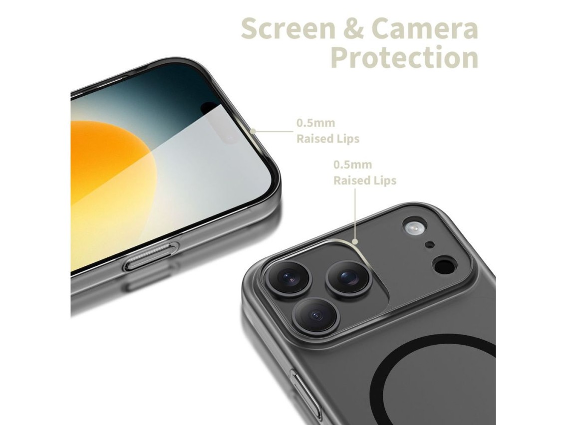 Tech-Protect MagSlim MagSafe Case for iPhone 17 Pro - Matte Black