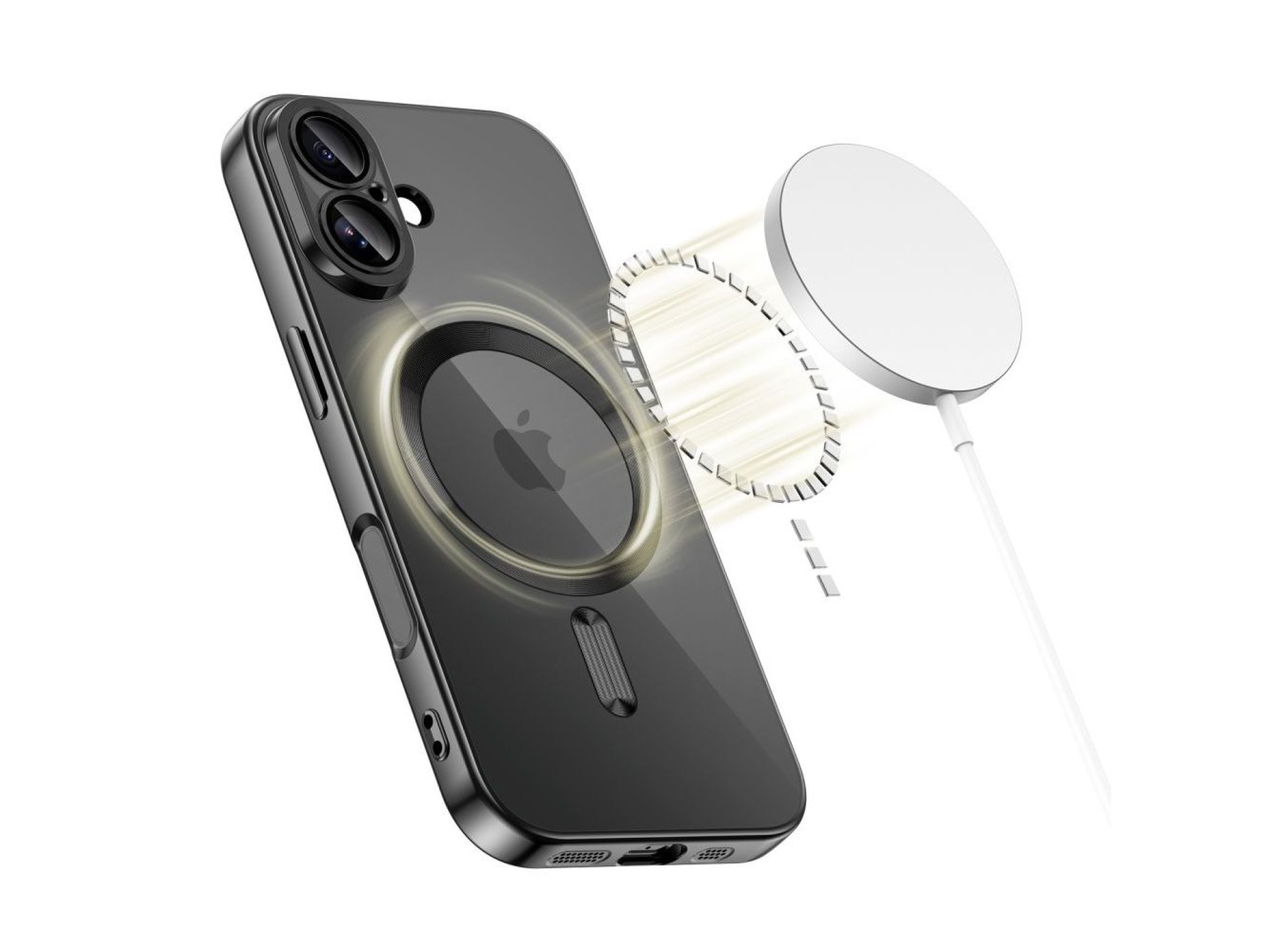 Tech-Protect MagFlex MagSafe Case for iPhone 17 - Clear Black