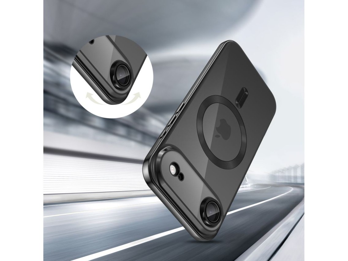 Funda Tech-Protect MagFlex MagSafe para iPhone 17 Air - Transparente negra