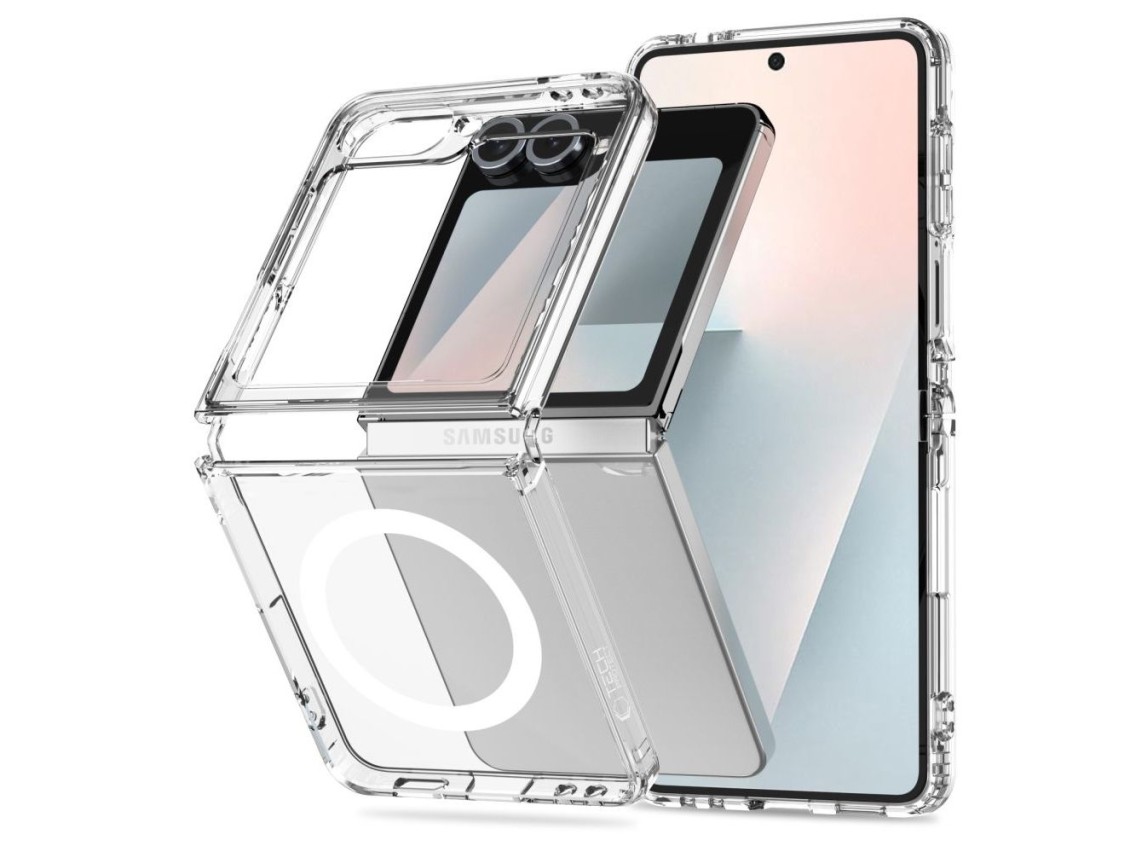 Funda Tech-Protect FlexAir Hybrid MagSafe para Samsung Galaxy Z Flip 6 / 7 FE - Transparente