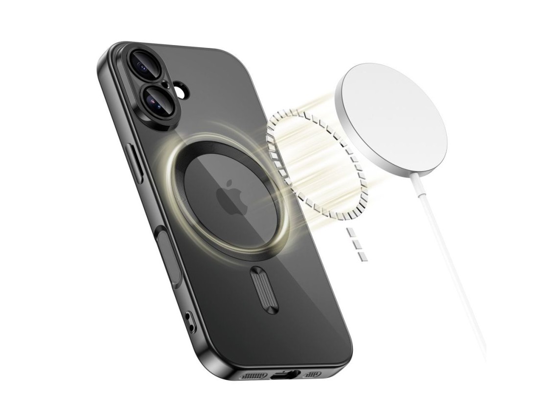 Tech-Protect MagFlex MagSafe Case for iPhone 17 - Clear Black