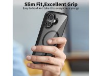 Funda Tech-Protect MagMat MagSafe para iPhone 17 - Transparente negra Funda Tech-Protect MagMat MagSafe para iPhone 17 - Transparente negra