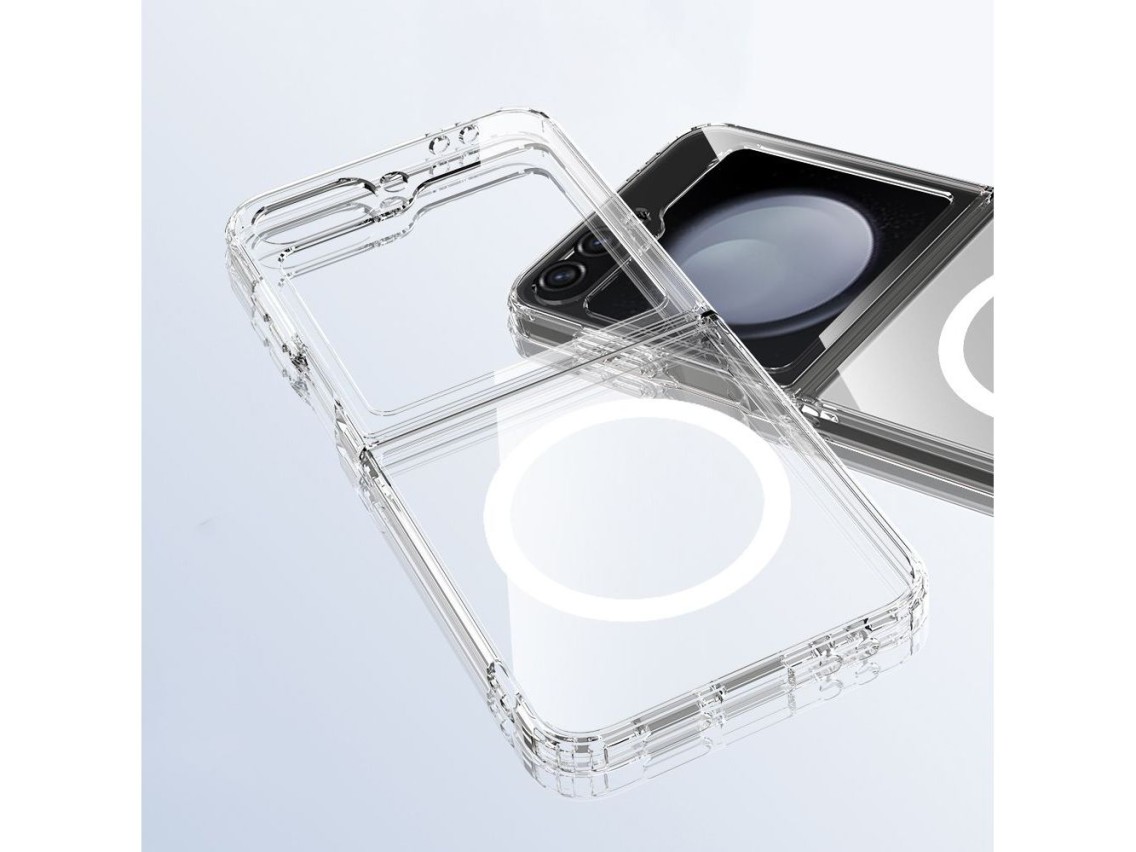 Funda Tech-Protect FlexAir Hybrid MagSafe para Samsung Galaxy Z Flip 6 / 7 FE - Transparente