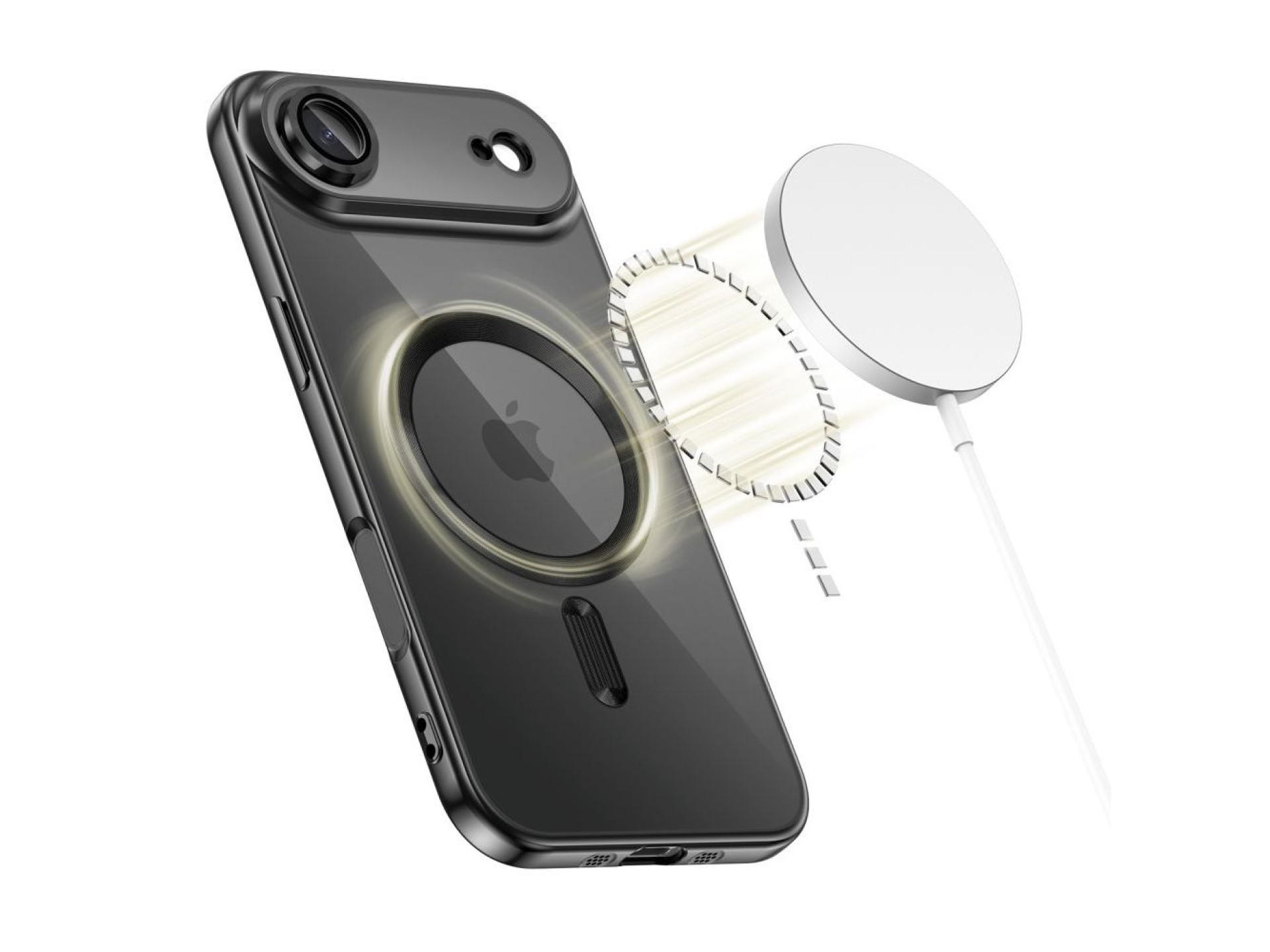 Funda Tech-Protect MagFlex MagSafe para iPhone 17 Air - Transparente negra