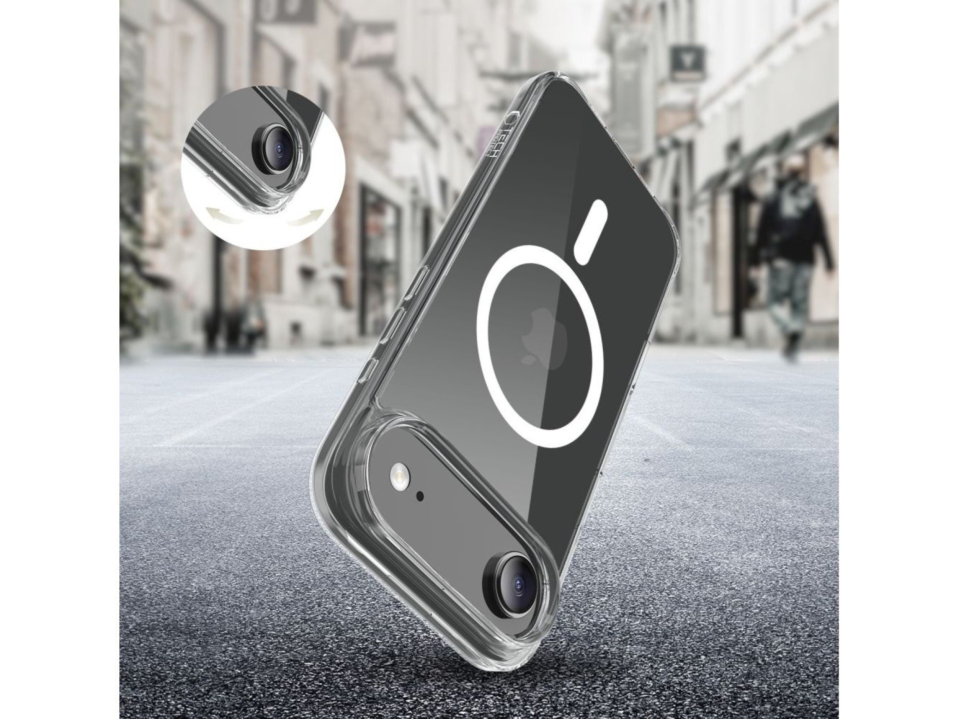 Funda Tech-Protect FlexAir Hybrid MagSafe para iPhone 17 Air - Transparente