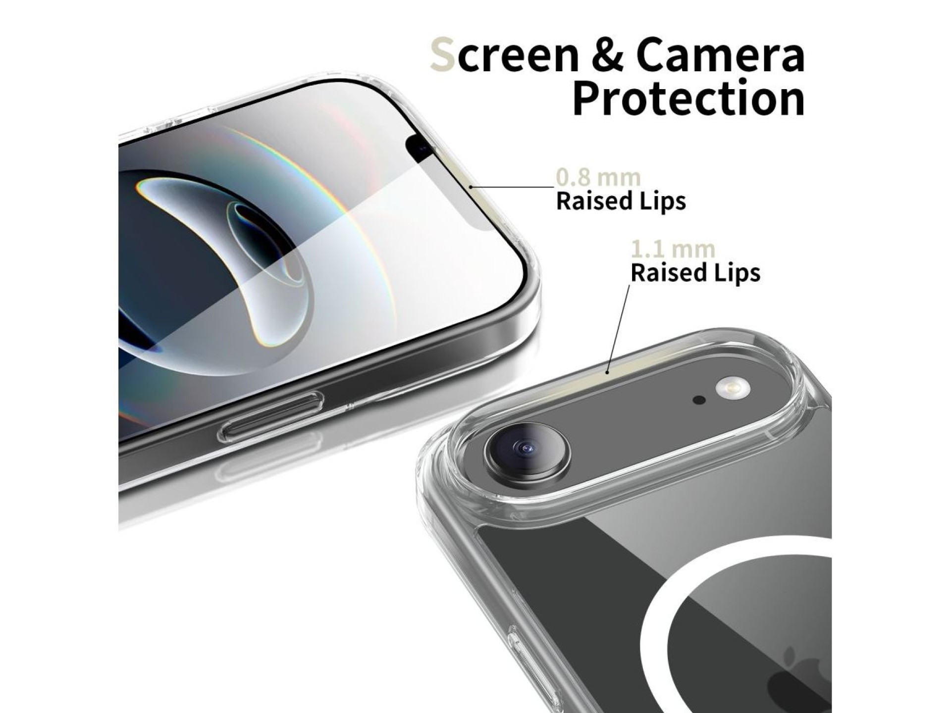 Funda Tech-Protect FlexAir Hybrid MagSafe para iPhone 17 Air - Transparente
