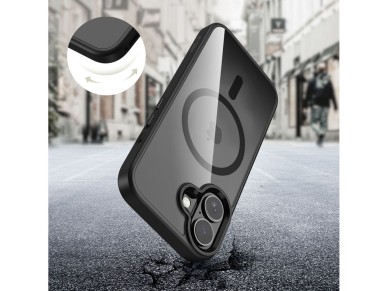Tech-Protect MagMat MagSafe Case for iPhone 17 - Clear Black Tech-Protect MagMat MagSafe Case for iPhone 17 - Clear Black