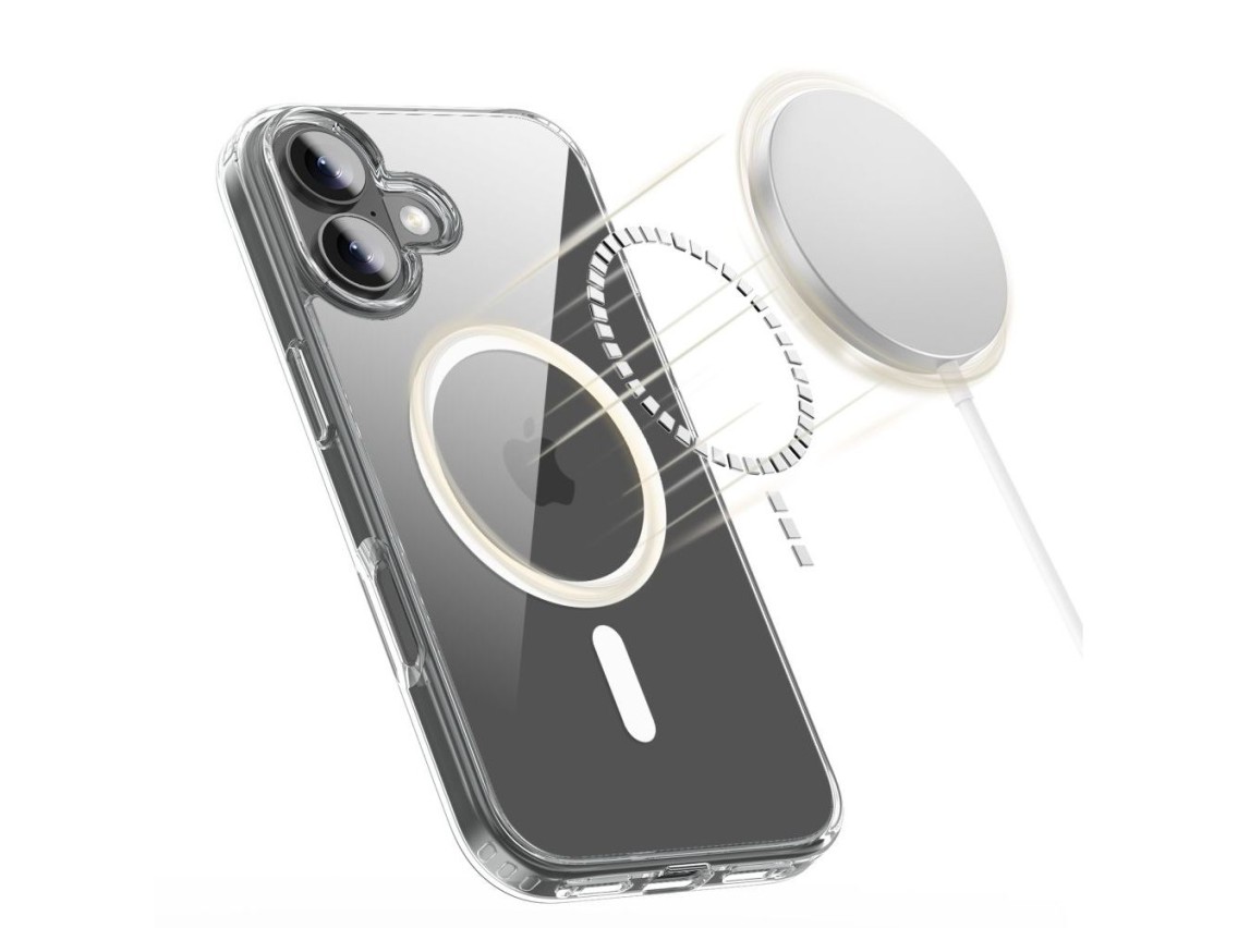 Funda Tech-Protect FlexAir Hybrid MagSafe para iPhone 17 - Transparente