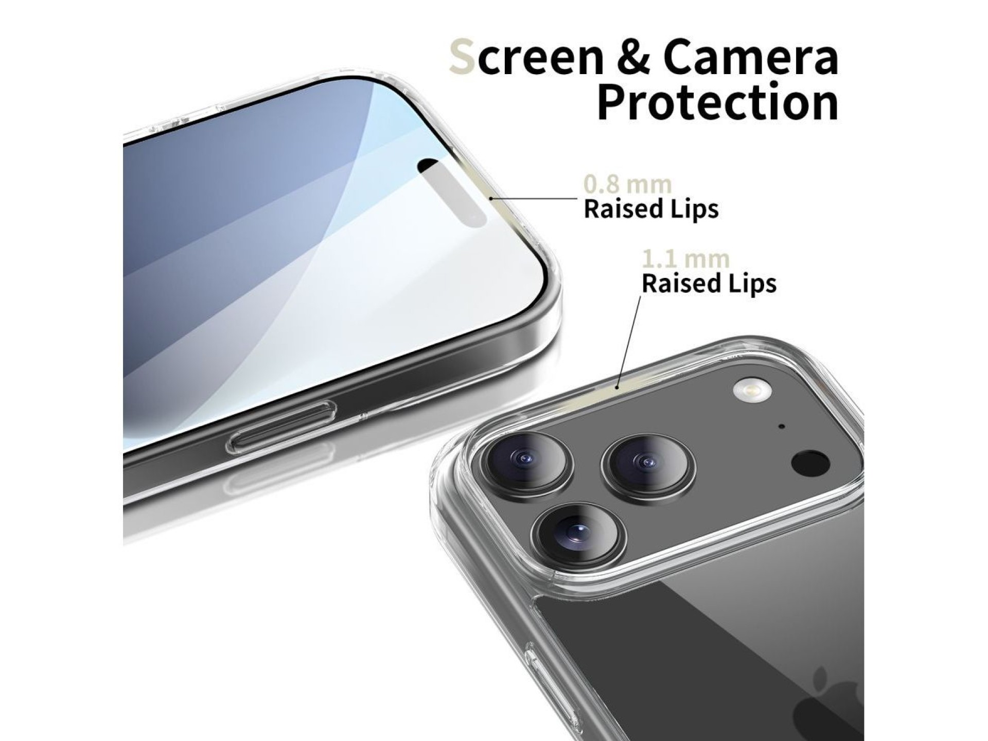 Capa híbrida Tech-Protect FlexAir para iPhone 17 Pro Max - Transparente