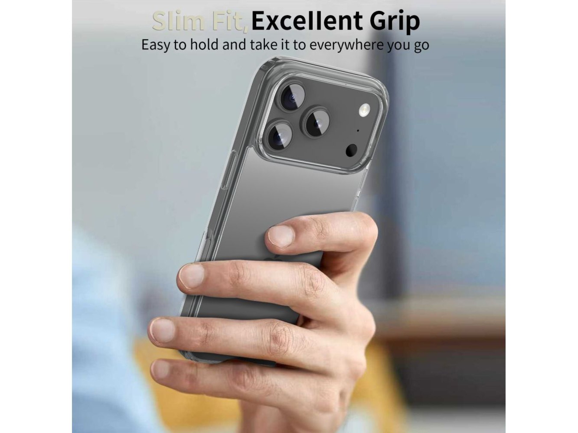 Capa híbrida Tech-Protect FlexAir para iPhone 17 Pro Max - Transparente