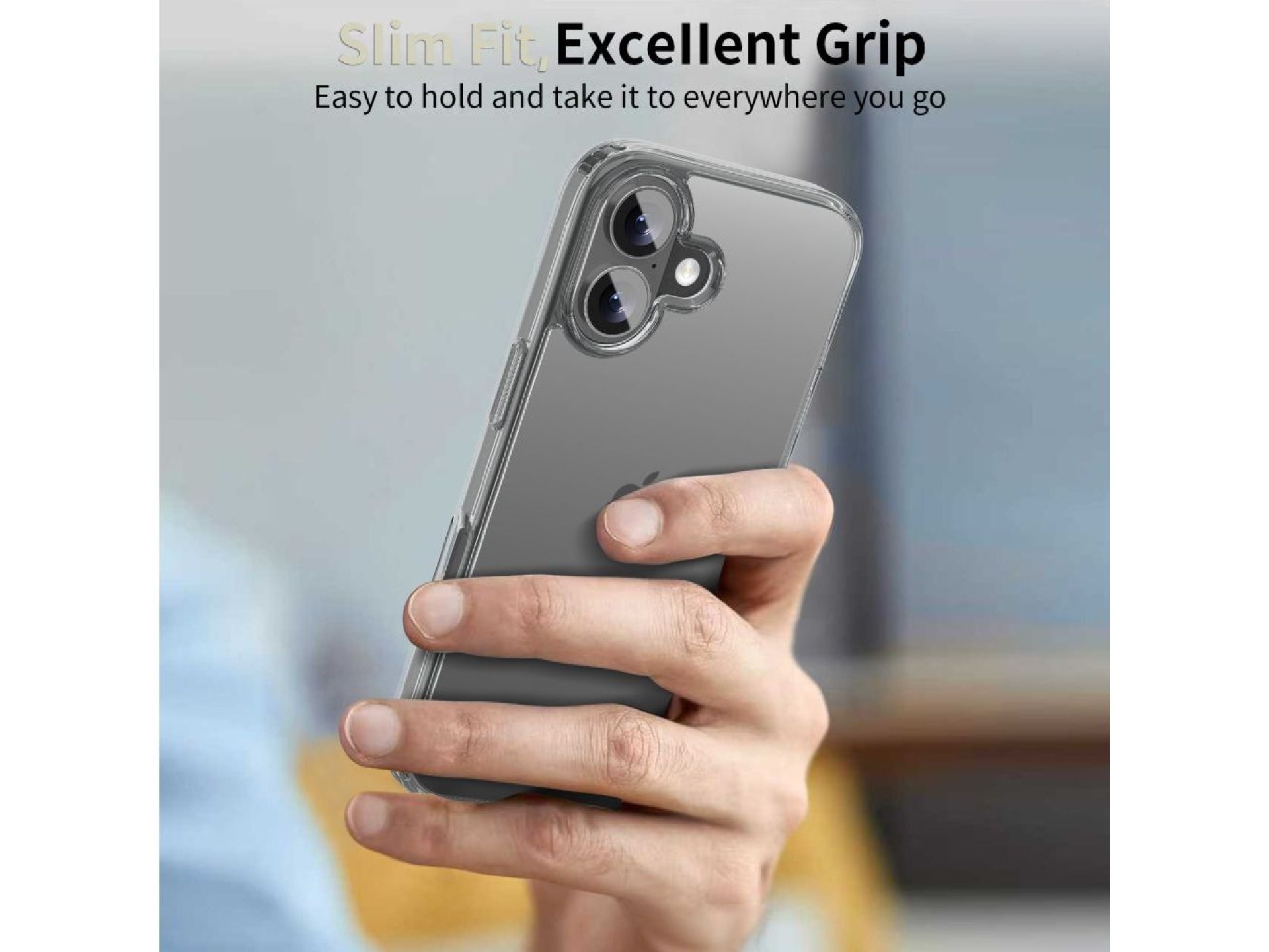 Capa híbrida Tech-Protect FlexAir para iPhone 17 - Transparente