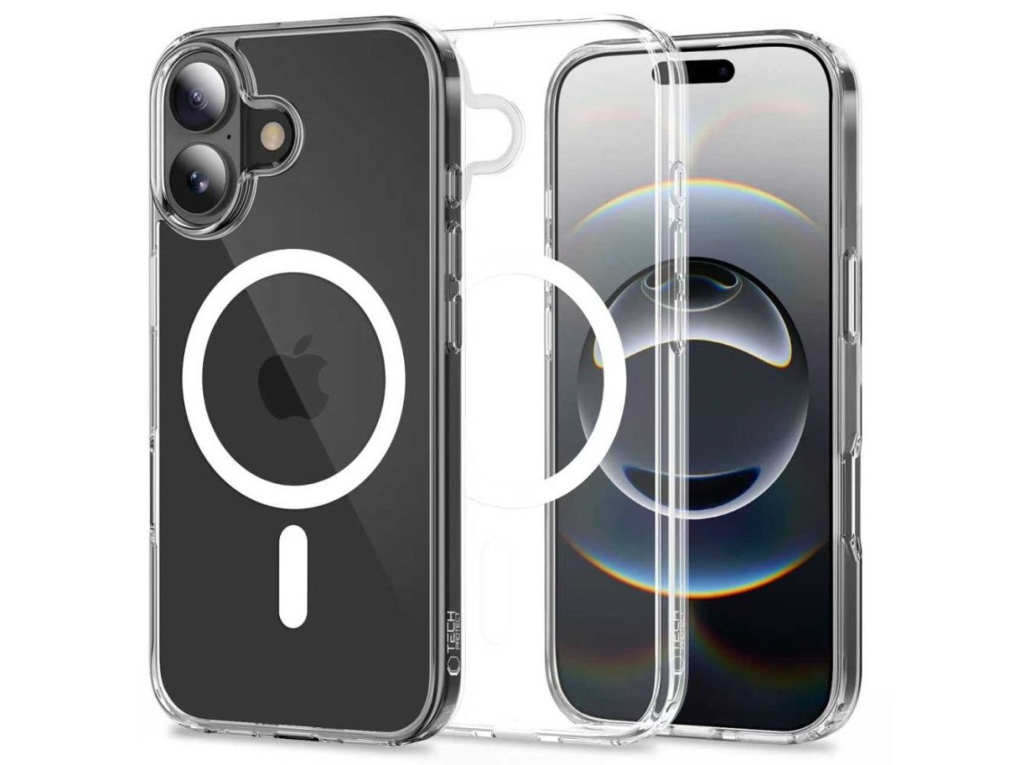 Funda Tech-Protect FlexAir Hybrid MagSafe para iPhone 17 - Transparente