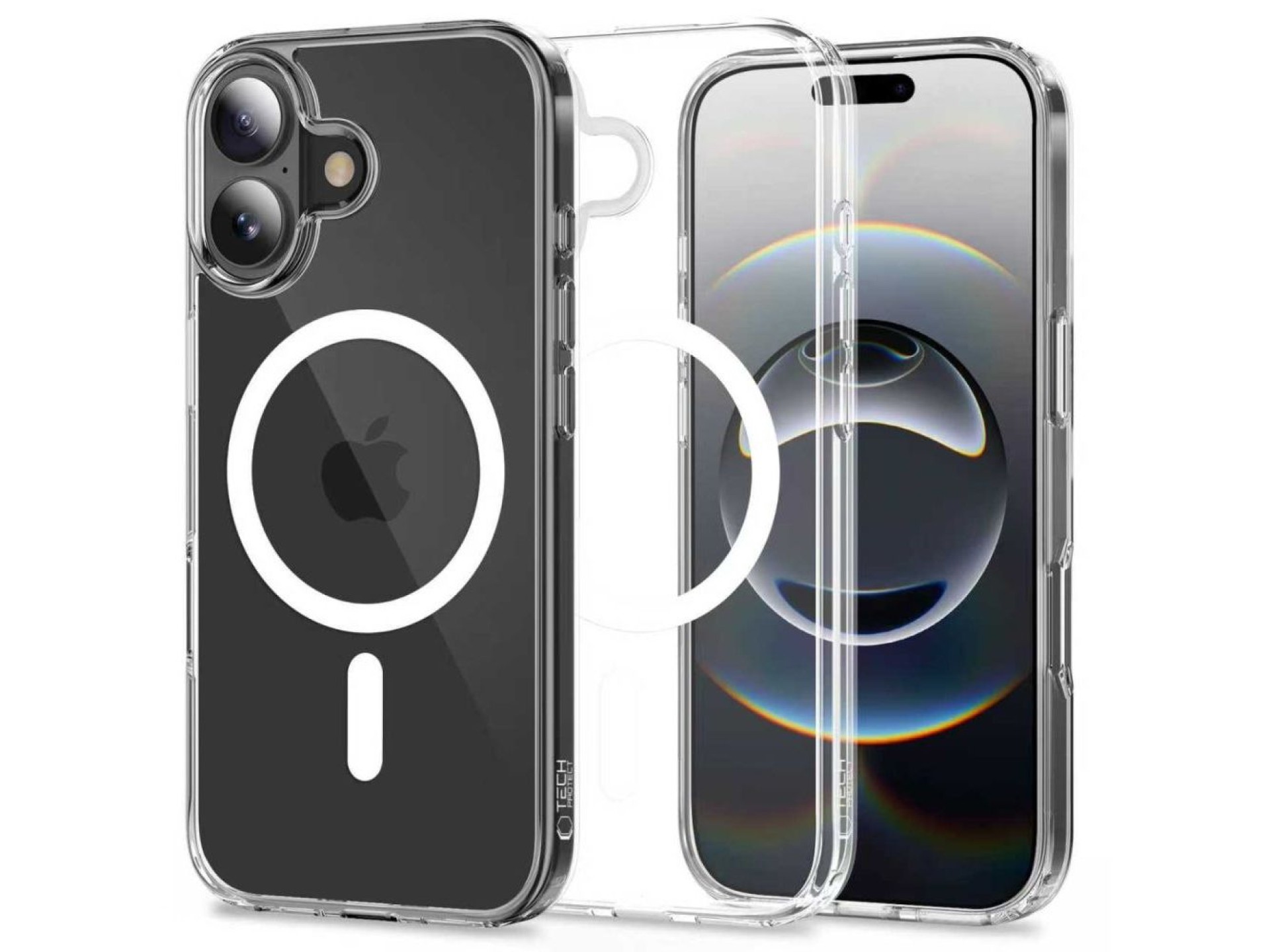Funda Tech-Protect FlexAir Hybrid MagSafe para iPhone 17 - Transparente