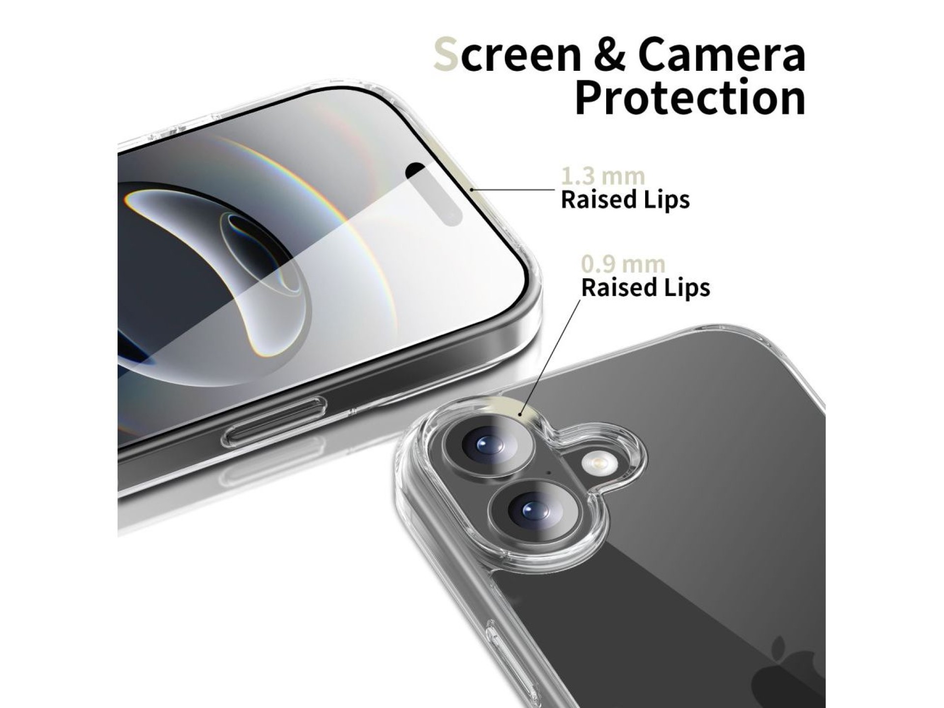 Capa híbrida Tech-Protect FlexAir para iPhone 17 - Transparente