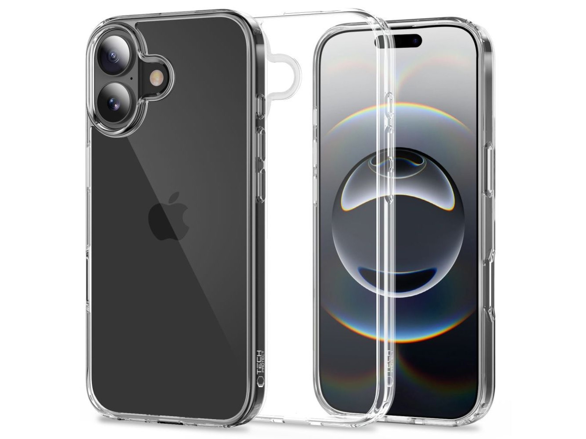 Capa híbrida Tech-Protect FlexAir para iPhone 17 - Transparente