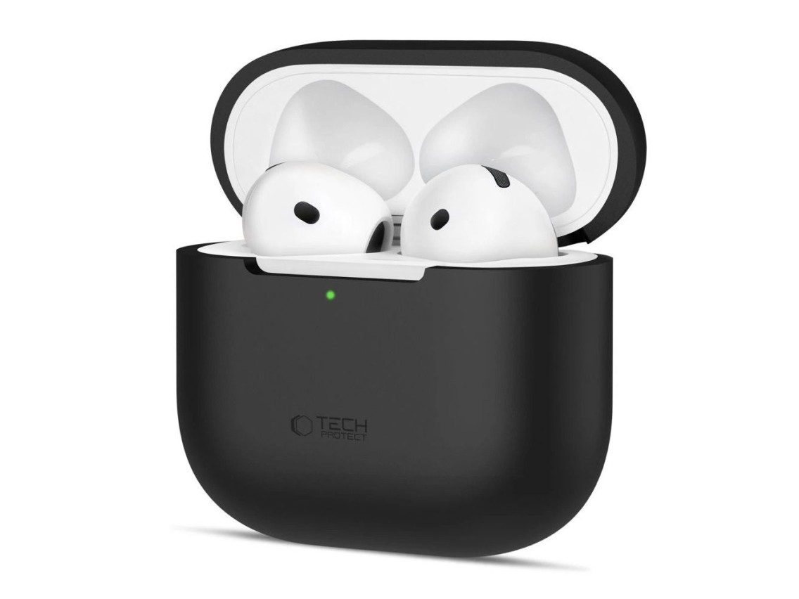 Tech-Protect Silicone Case for Apple AirPods 4 - Black
