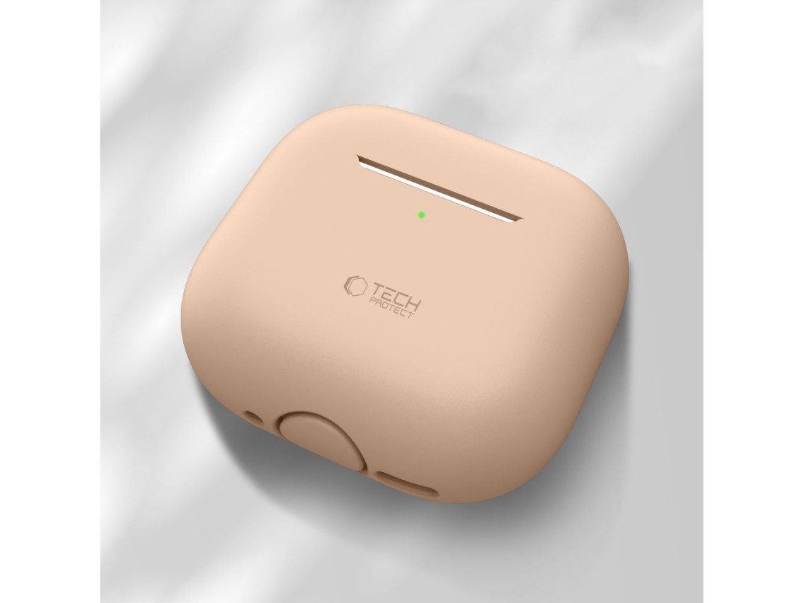Tech-Protect Silicone Case for Apple AirPods 4 - Beige