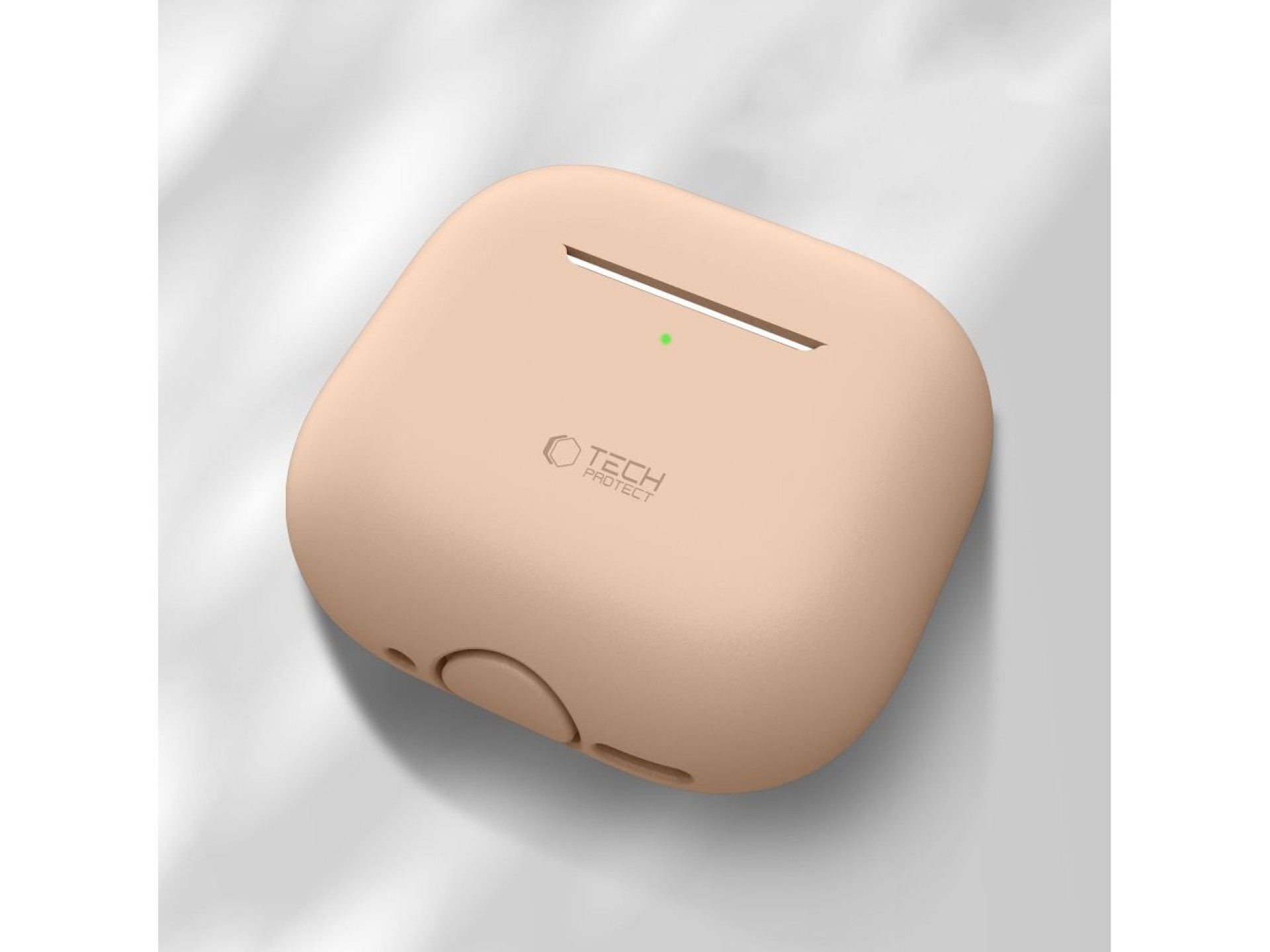 Tech-Protect Silicone Case for Apple AirPods 4 - Beige