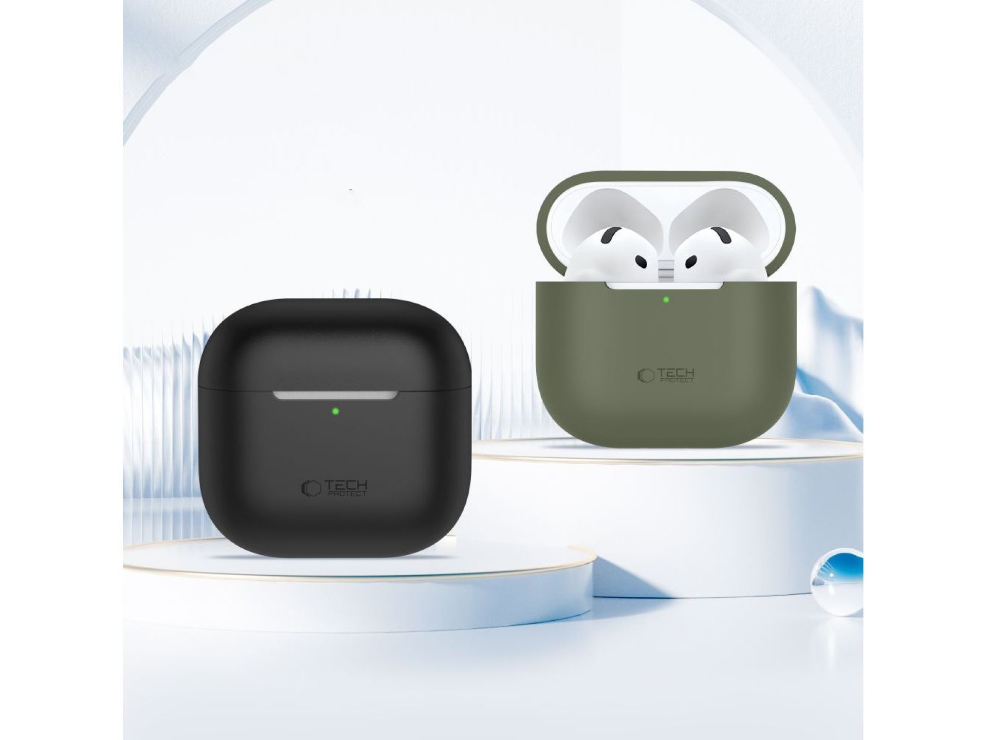 Tech-Protect Silicone Case for Apple AirPods 4 - Beige