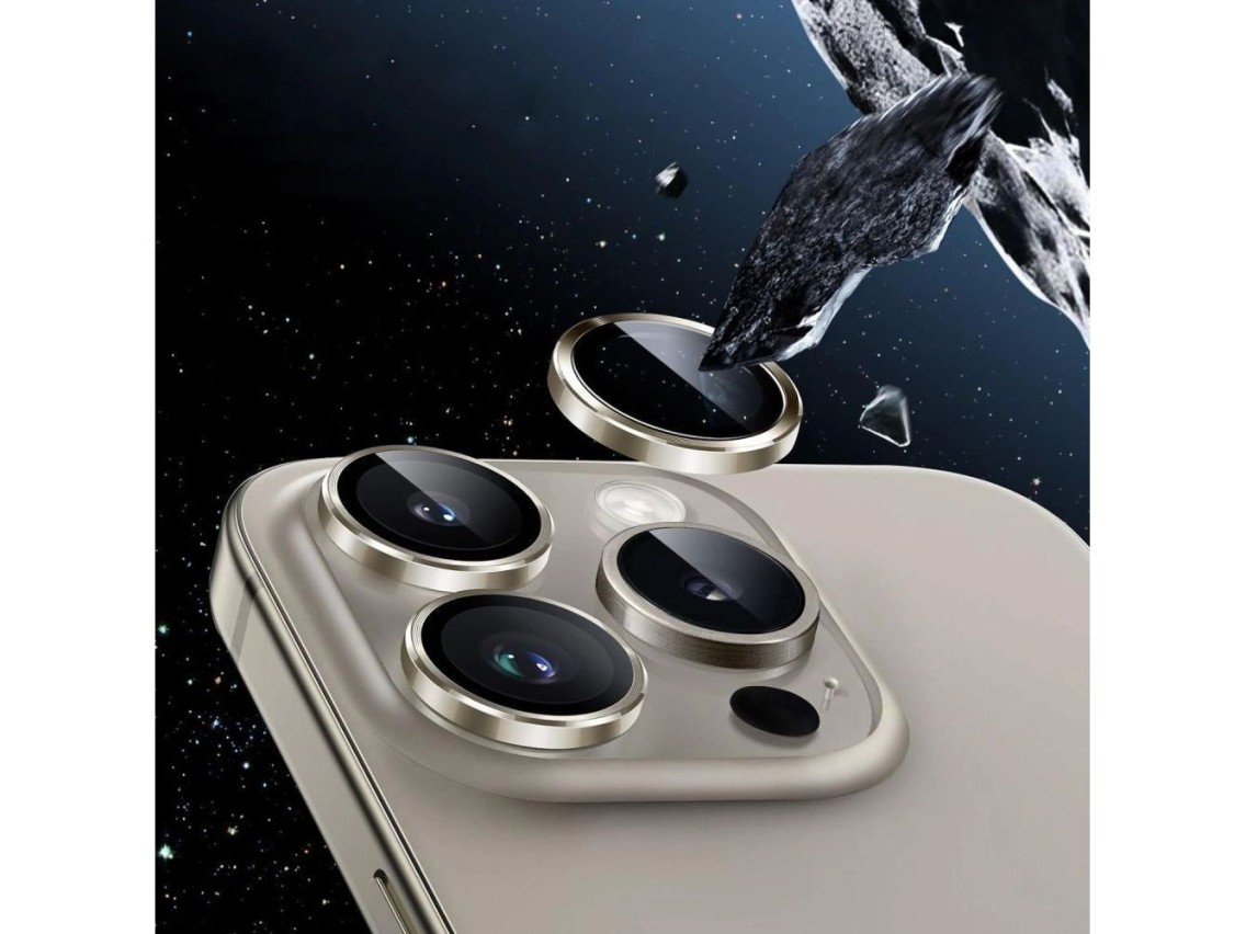 Capa protetora para câmera Tech-Protect Camring Fit+ para Samsung Galaxy S25 Edge - Transparente