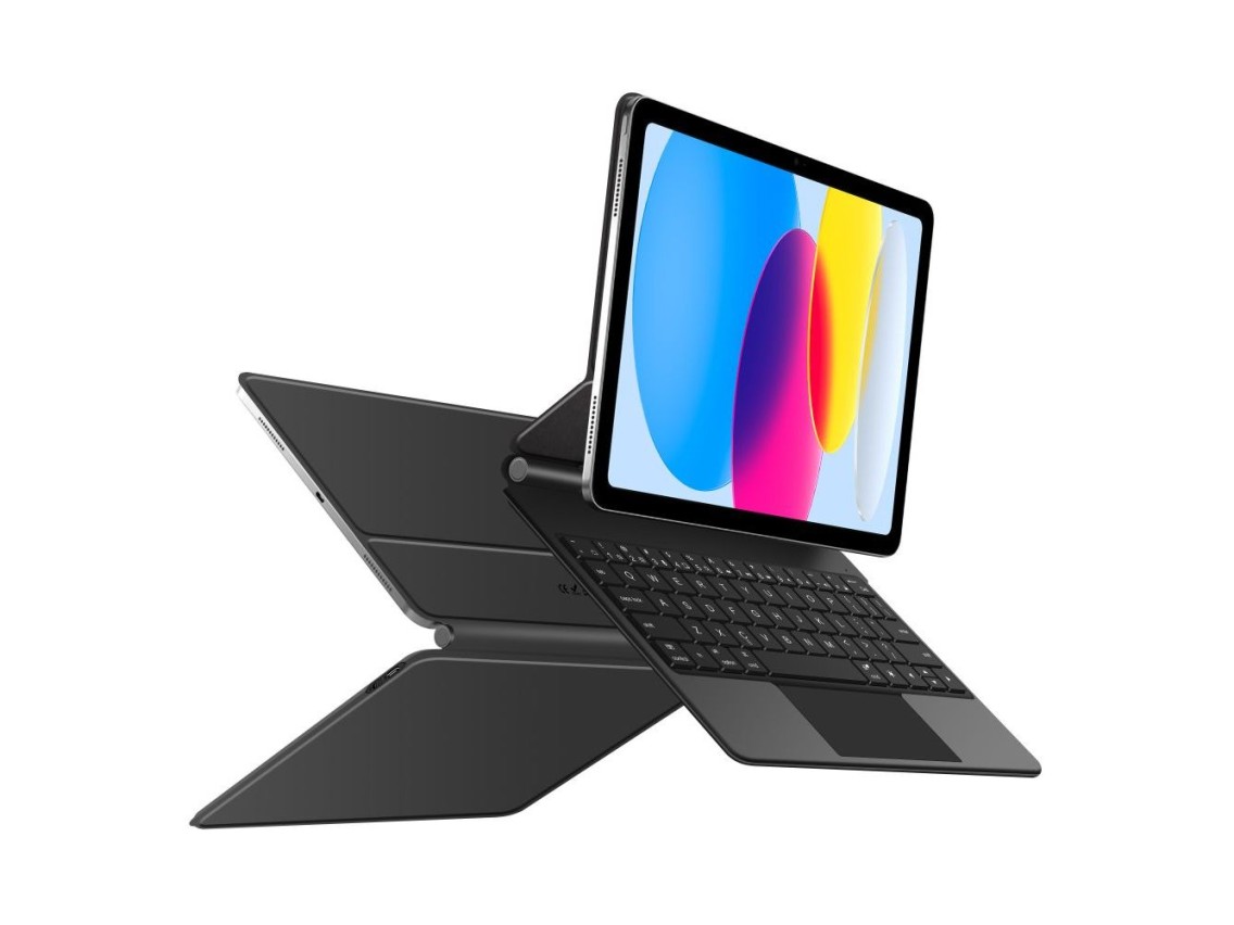 Funda Tech-Protect Smartcase magnética con teclado para iPad 10.9” 2022 / iPad 11” 2025 - Negra