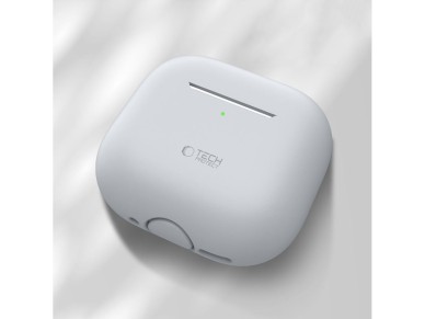 Funda de silicona Tech-Protect para Apple AirPods 4 - Gris Funda de silicona Tech-Protect para Apple AirPods 4 - Gris