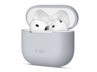 Funda de silicona Tech-Protect para Apple AirPods 4 - Gris