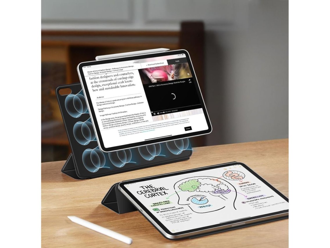 Funda Tech-Protect Smartcase magnética para iPad de 10,9” (2022) / iPad de 11” (2025) - negra