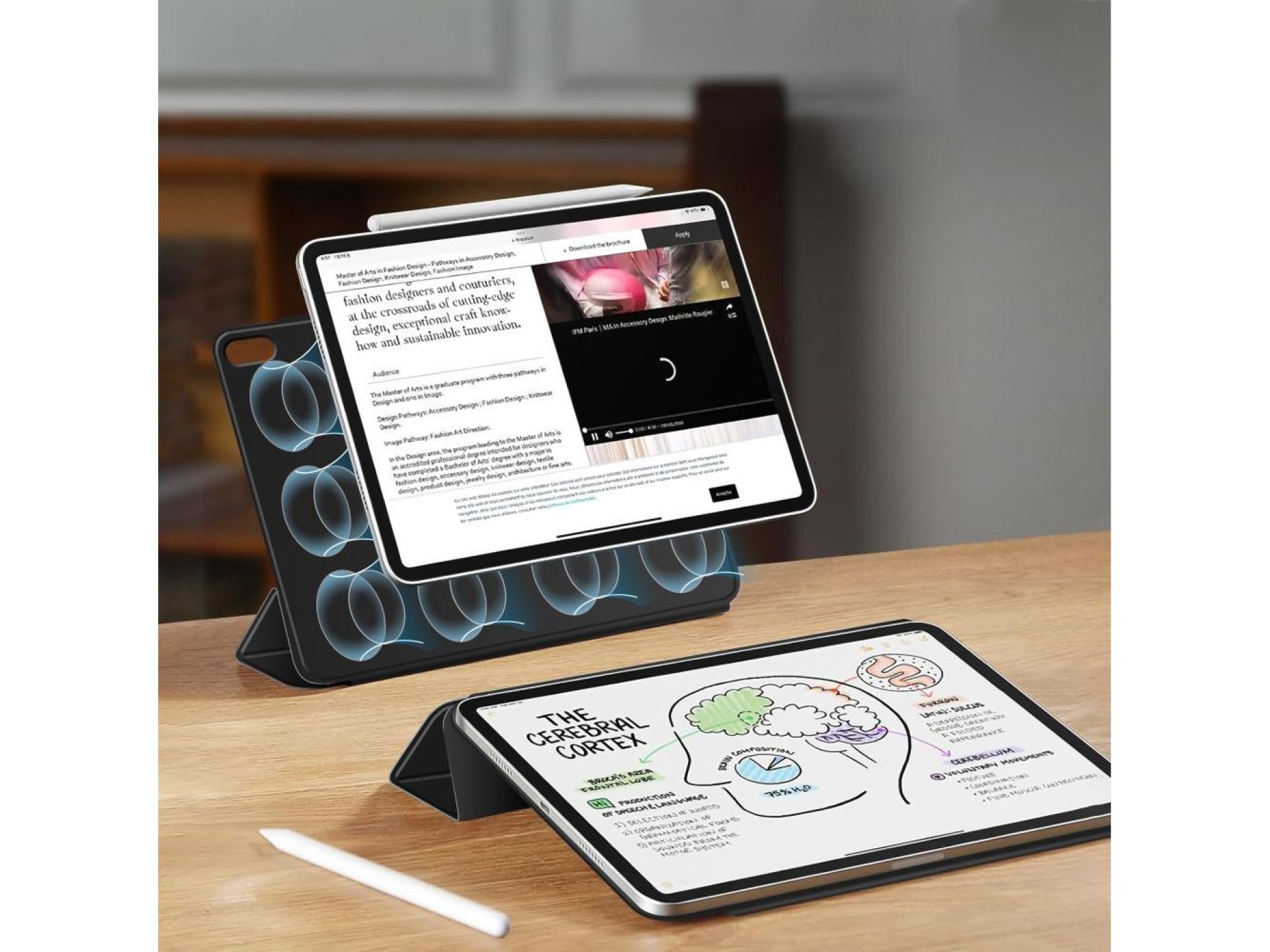 Funda Tech-Protect Smartcase magnética para iPad de 10,9” (2022) / iPad de 11” (2025) - negra