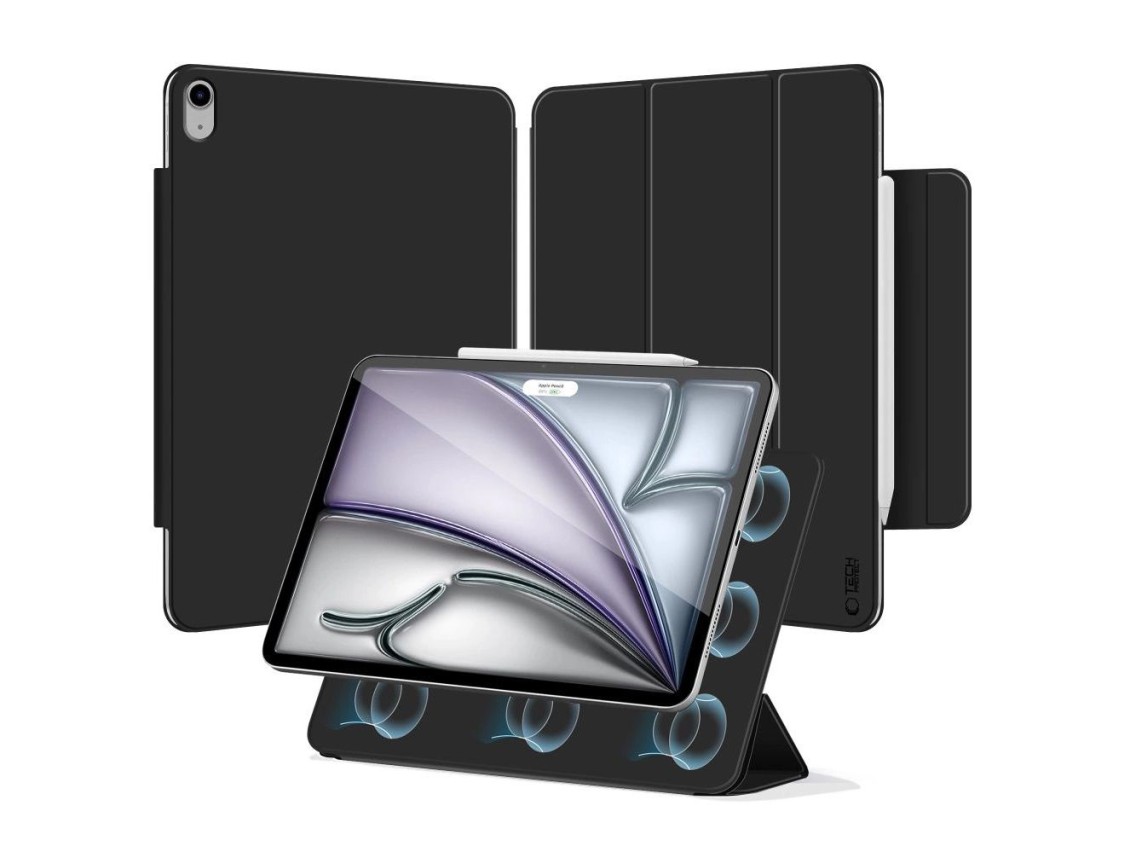 Capa magnética Tech-Protect Smartcase para iPad Air 13” 2024/2025 - Preta