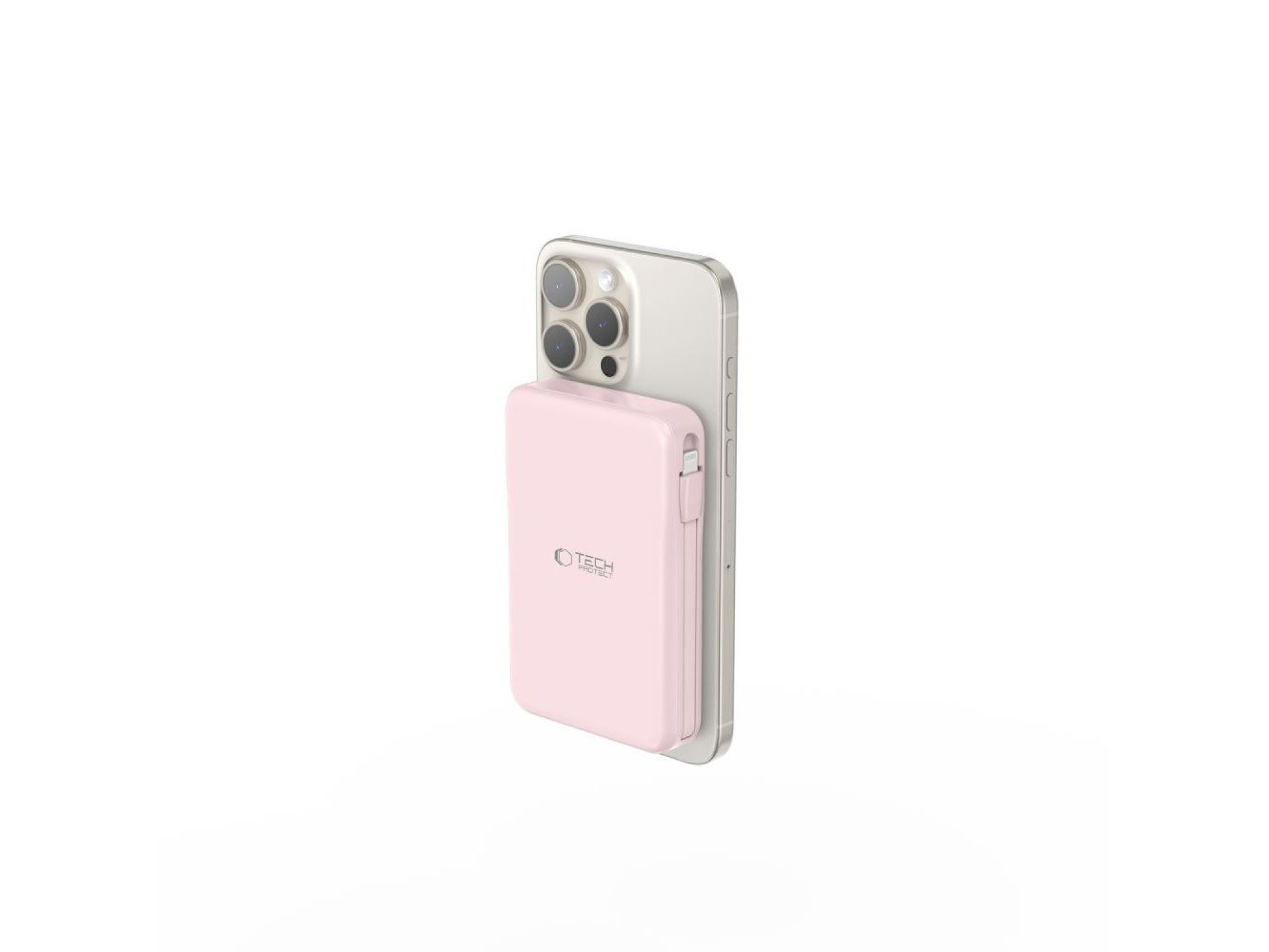 Powerbank Tech-Protect PB31 LifeMag MagSafe 10000 mAh - rosa