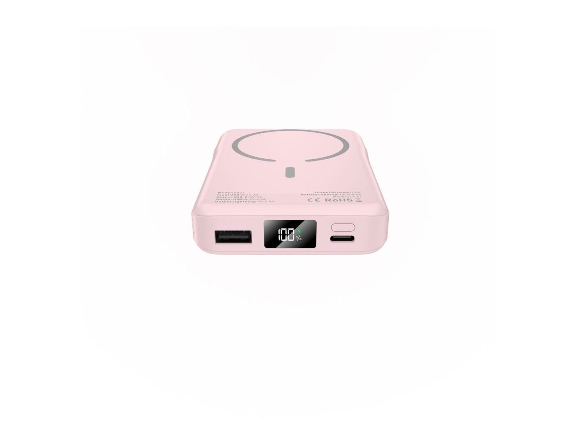 Powerbank Tech-Protect PB31 LifeMag MagSafe 10000 mAh - rosa