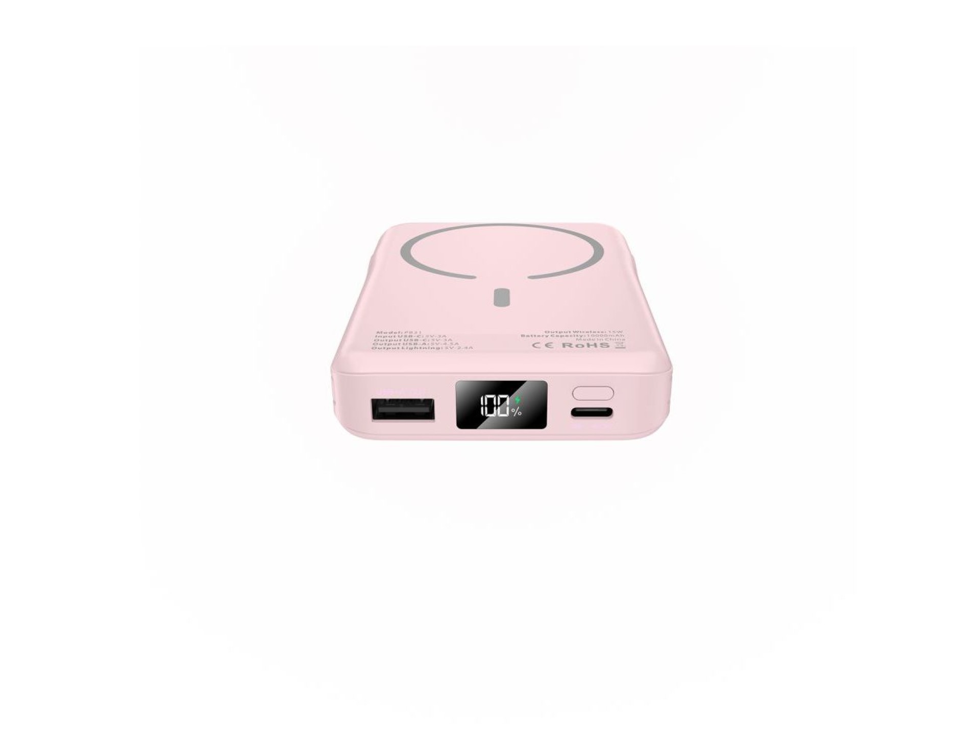 Powerbank Tech-Protect PB31 LifeMag MagSafe 10000 mAh - rosa