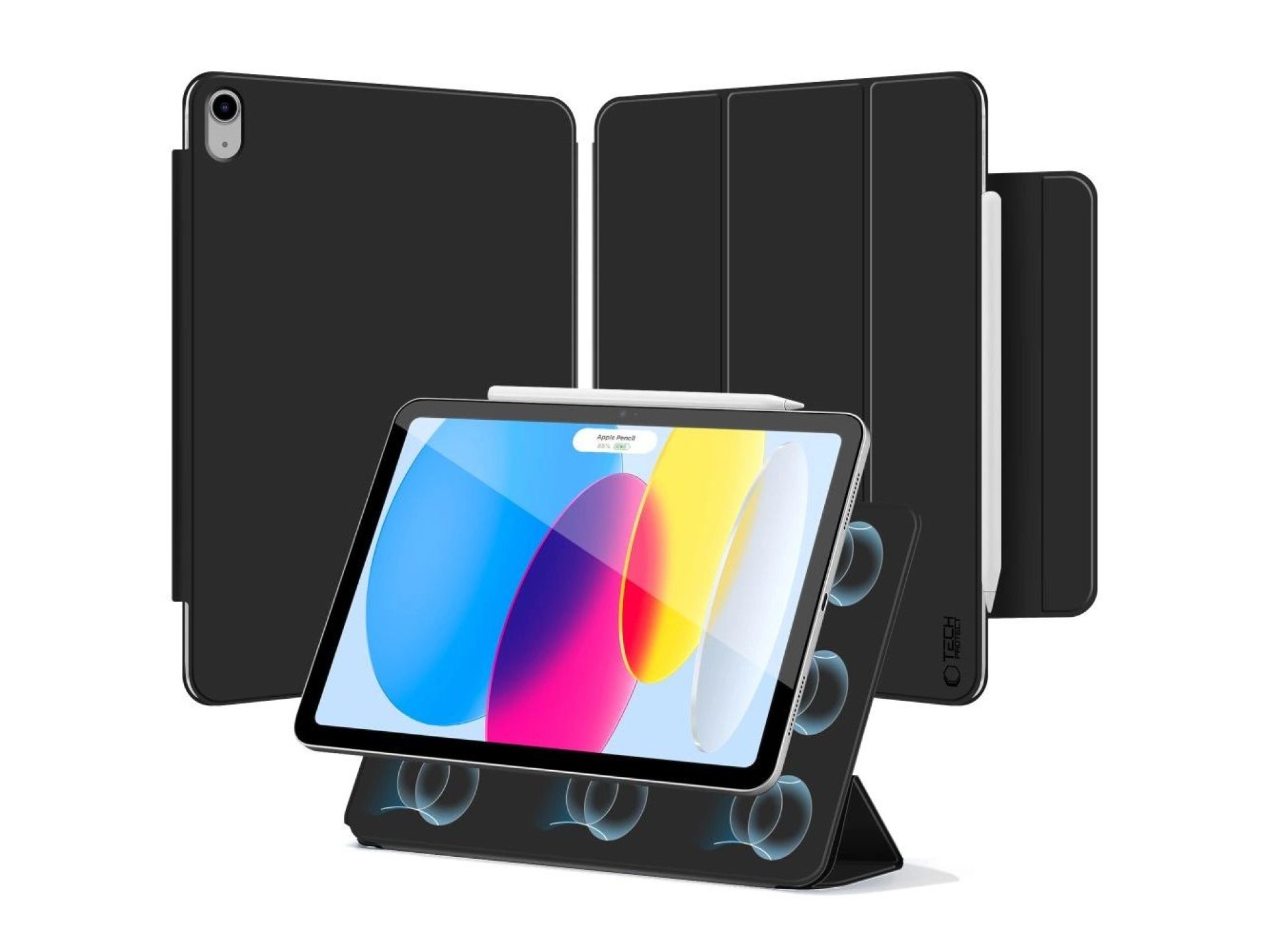 Funda Tech-Protect Smartcase magnética para iPad de 10,9” (2022) / iPad de 11” (2025) - negra