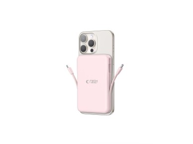 Powerbank Tech-Protect PB31 LifeMag MagSafe 10000 mAh - rosa