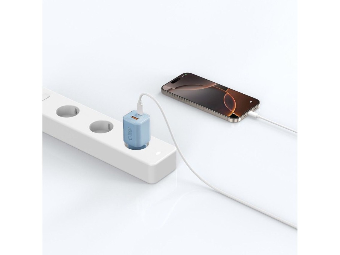 Tech-Protect NCM33W 2-port PD33W/QC3.0 wall charger - blue