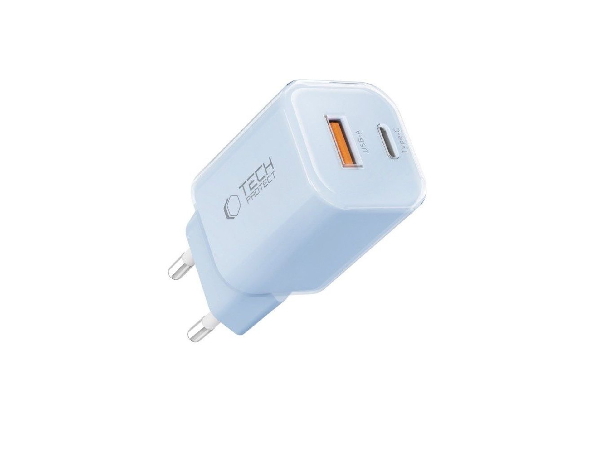 Tech-Protect NCM33W 2-port PD33W/QC3.0 wall charger - blue
