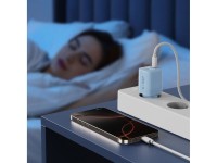 Tech-Protect NCM33W 2-port PD33W/QC3.0 wall charger - blue Tech-Protect NCM33W 2-port PD33W/QC3.0 wall charger - blue