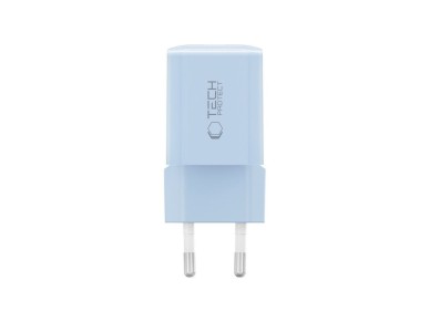 Carregador de parede Tech-Protect NCM33W de 2 portas PD33W/QC3.0 - azul Carregador de parede Tech-Protect NCM33W de 2 portas PD33W/QC3.0 - azul