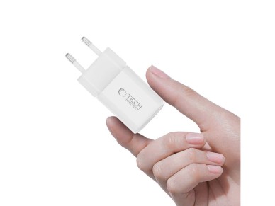 Tech-Protect NCM33W 2-port PD33W/QC3.0 wall charger - white Tech-Protect NCM33W 2-port PD33W/QC3.0 wall charger - white