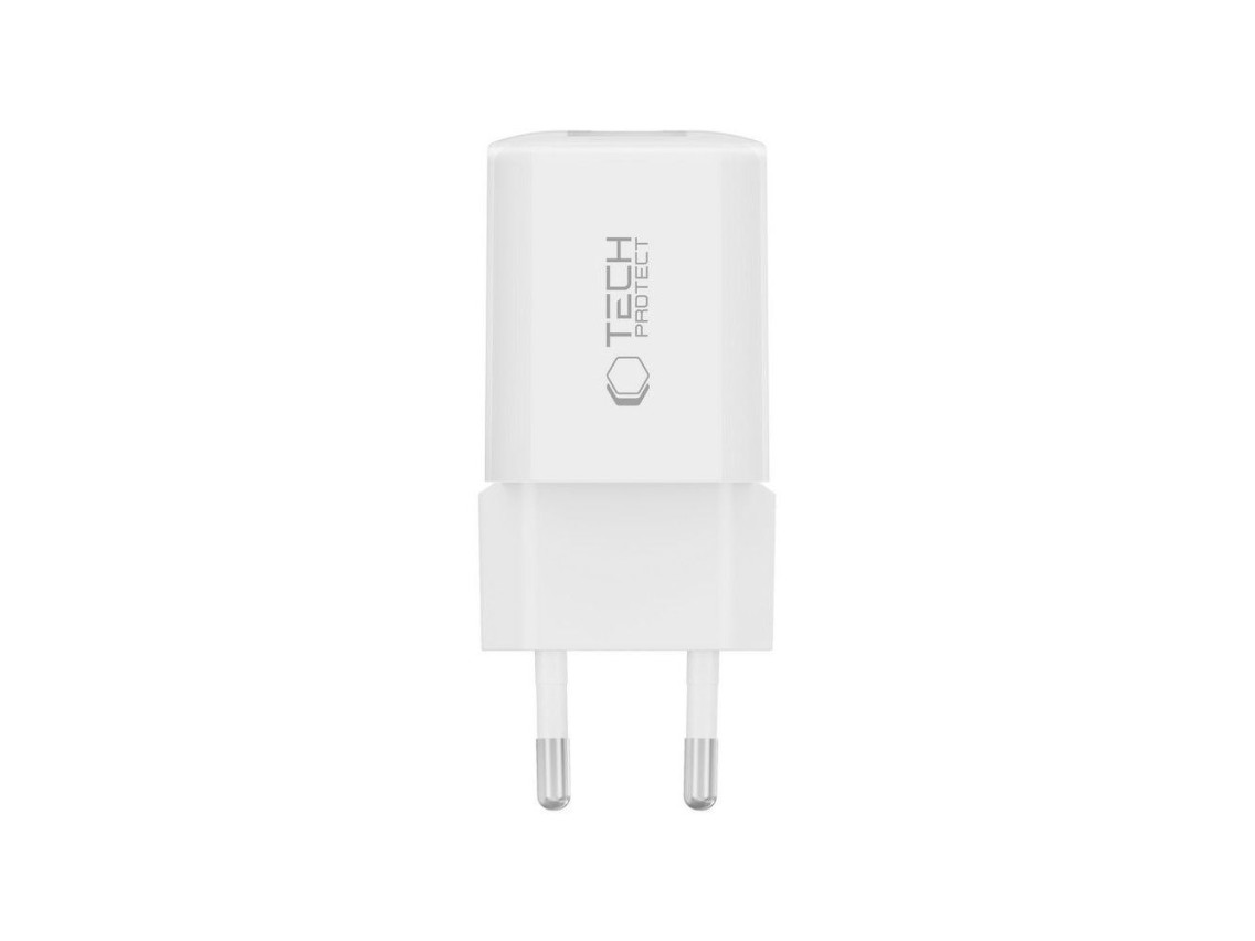 Tech-Protect NCM33W 2-port PD33W/QC3.0 wall charger - white
