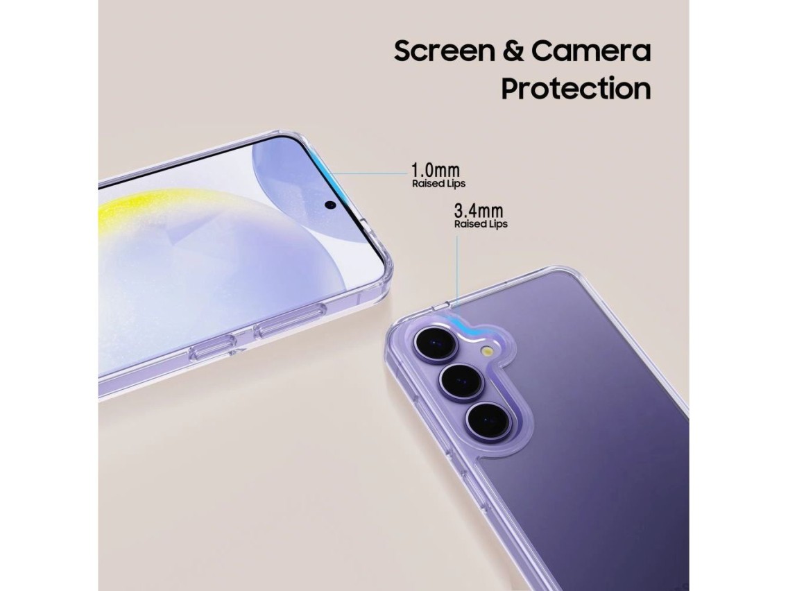 Capa híbrida Tech-Protect FlexAir para Samsung Galaxy S25 Edge - Transparente