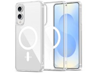 Capa Tech-Protect FlexAir Hybrid MagSafe para Samsung Galaxy S25 Edge - Transparente Capa Tech-Protect FlexAir Hybrid MagSafe para Samsung Galaxy S25 Edge - Transparente