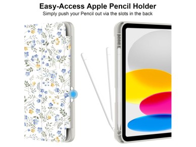 Capa Tech-Protect SC Pen para iPad 10,9" 2022 (10� gera��o) / 11" 2025 (11� gera��o) - Margaridas co
