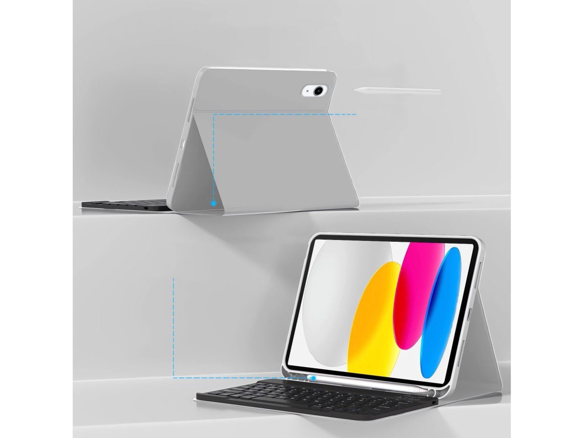 Capa Tech-Protect SC com Caneta e Teclado para iPad 10.9