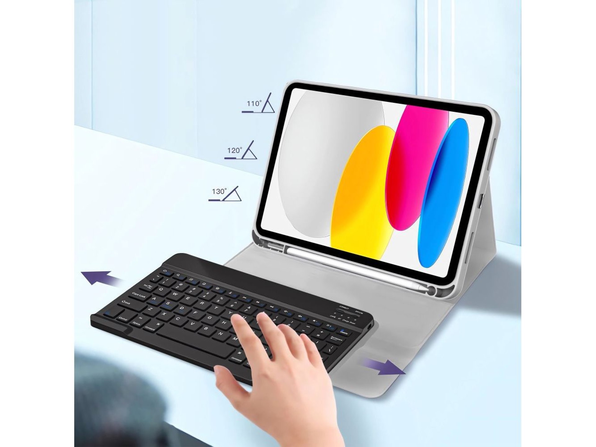 Capa Tech-Protect SC com Caneta e Teclado para iPad 10.9
