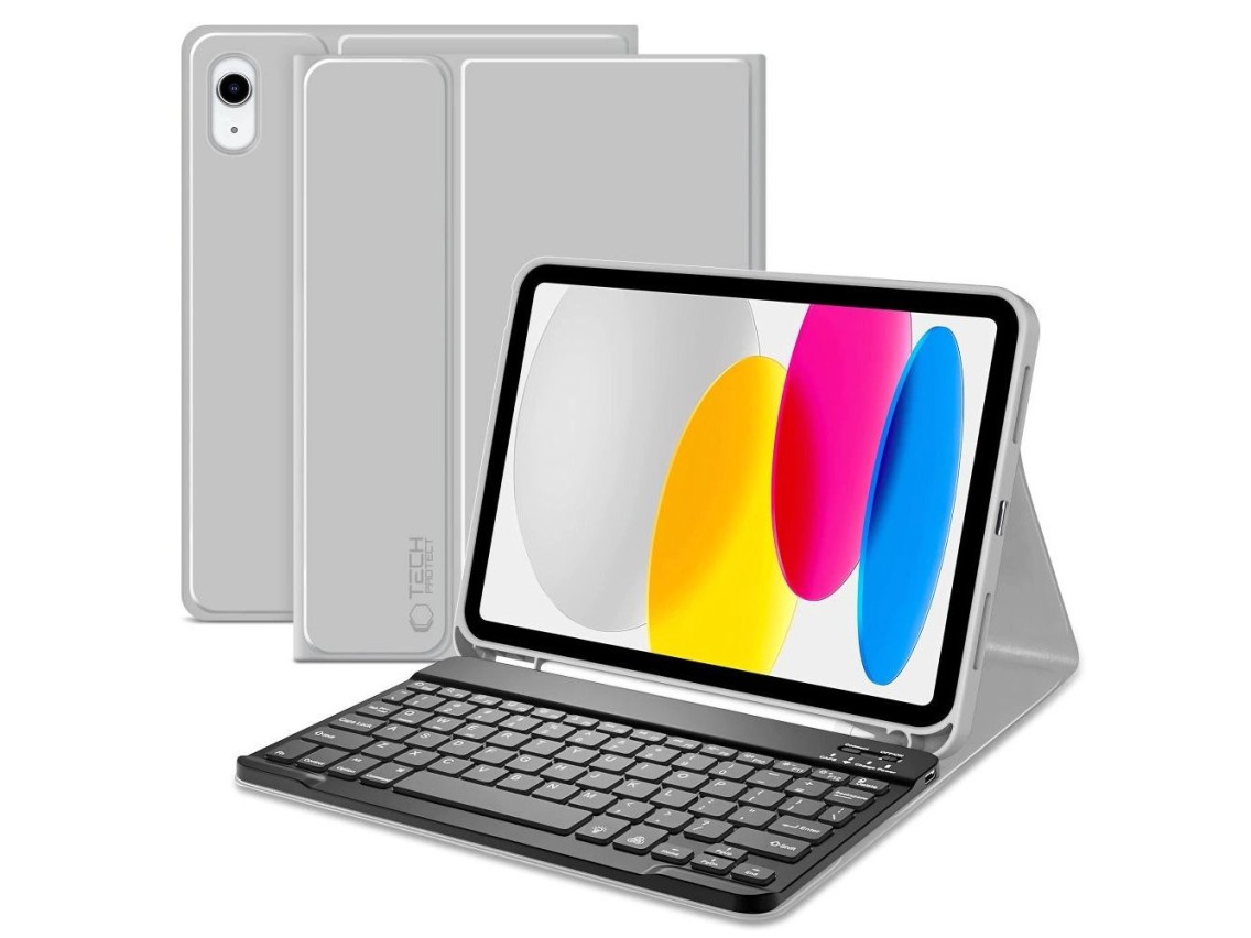 Capa Tech-Protect SC com Caneta e Teclado para iPad 10.9" 2022 (10ª geração) / 11" 2025 (11ª geração