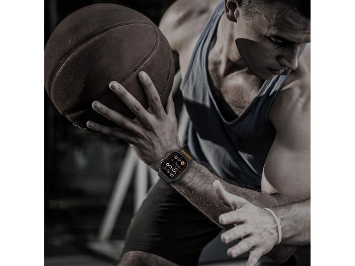 Cierre de nailon Tech-Protect para Apple Watch de 44/45/46/49 mm - Negro