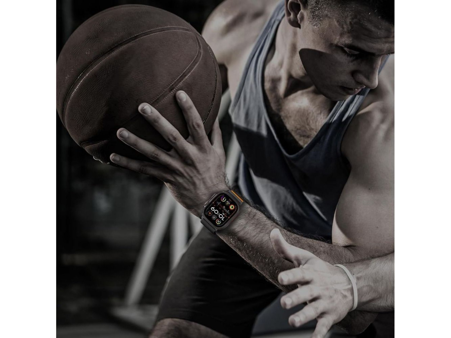 Cierre de nailon Tech-Protect para Apple Watch de 44/45/46/49 mm - Negro