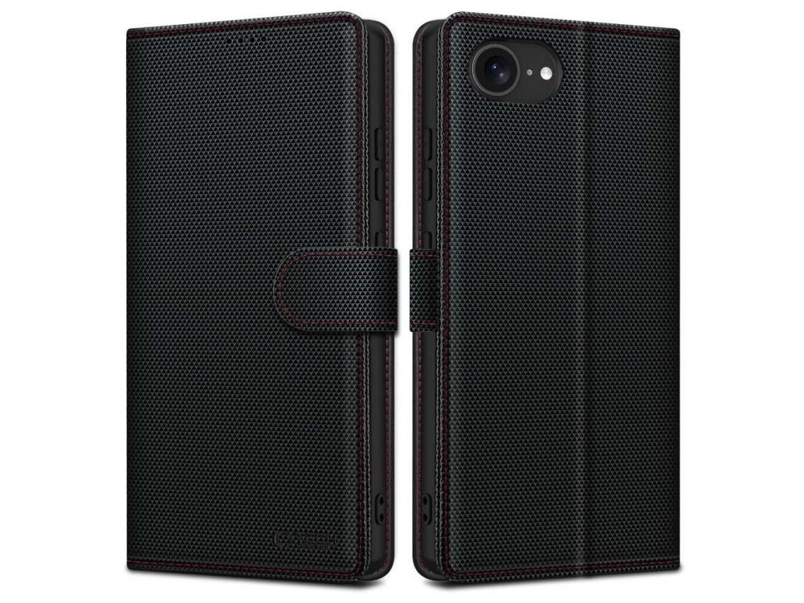 Capa carteira Tech-Protect para iPhone 16e / 17e - Preta